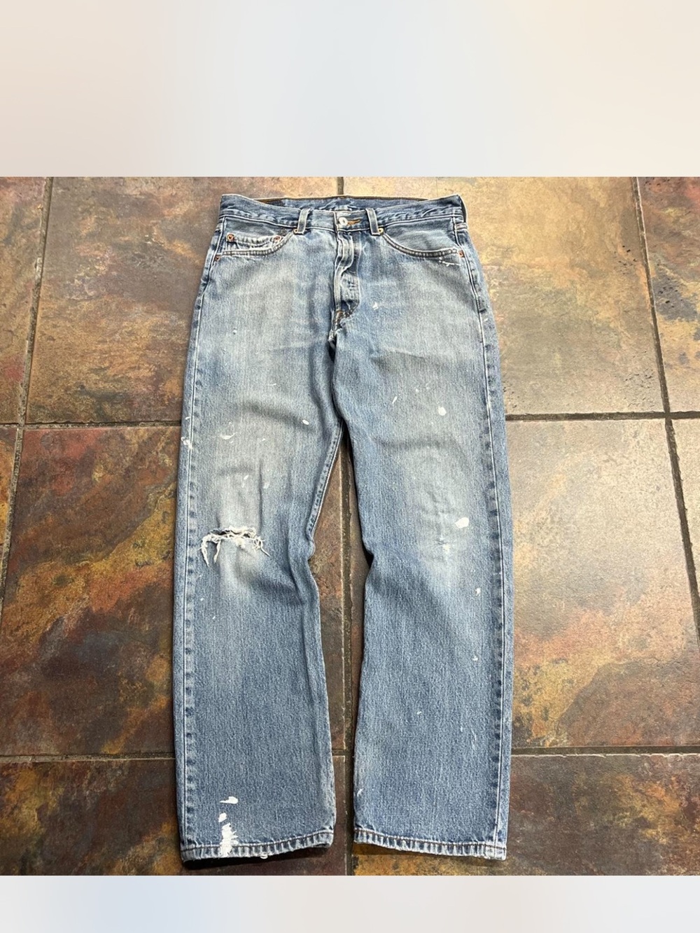VIntage Levi’s Distressed Light Blue Jeans